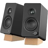 Creative XF1 PC Speakers, Bluetooth 6.0, 72W RMS, Hi-Res Audio, LDAC, AAC | Computer speakers, Compact, Sub-Out, Parametric EQ, Desktop Mode, Bookshelf, Turntable, Speaker Isolation Stand, Black