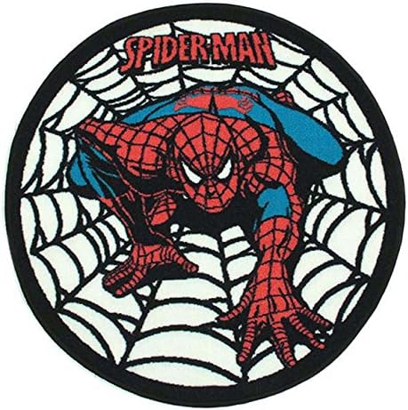 MonBeauTapis - Disney Spiderman Spiderweb Mat (80x80 cm) Multi - Children’s - Style: Children's
