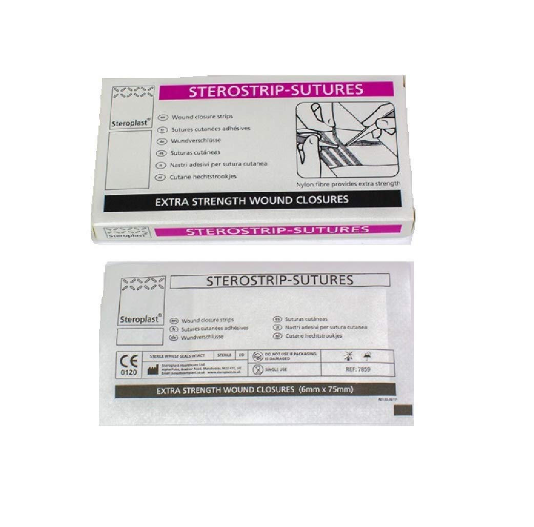 Steroplast Wound Closure Strips, 6mm x 75 mm, Pack of 30