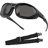 SOL PRO Anti-Fog Safety Motorcycle Riding Sunglasses Foam padded Goggle, Dustproof, Windproof, Hunting, Hiking, Golfing