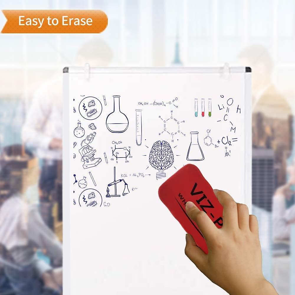 VIZ-PRO Magnetic Portable Easel Dry Erase Board, Flipchart Easel Stand Tripod Whiteboard, 24"W x 36"L : Office Products