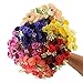 Soledi 1 Bunch 25-stem Artificial Flower Dianthus Caryophyllus Carnation Fake Silk Flower Plastic Flower Arrangement Wedding Party Home Garden Decor Room Decoration New