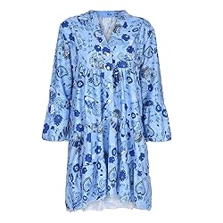 YongANs Tunic Tops Dress for Women 3/4 Sleeve Plus