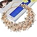 IPINK Fashion Women Big Faux Pearl Multi Strand Chunky Evening Jewelry Set