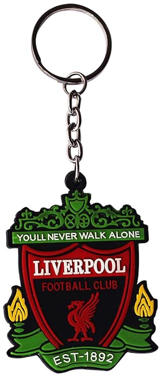 Fameus Liverpool Fc Emblem Logo Key Ring Liverpool 1892 Football Club Rubber Key Chain Collectible Black Green Red Yellow White Color 2 5 X 2 X 0 2 Inches Amazon In Car Motorbike