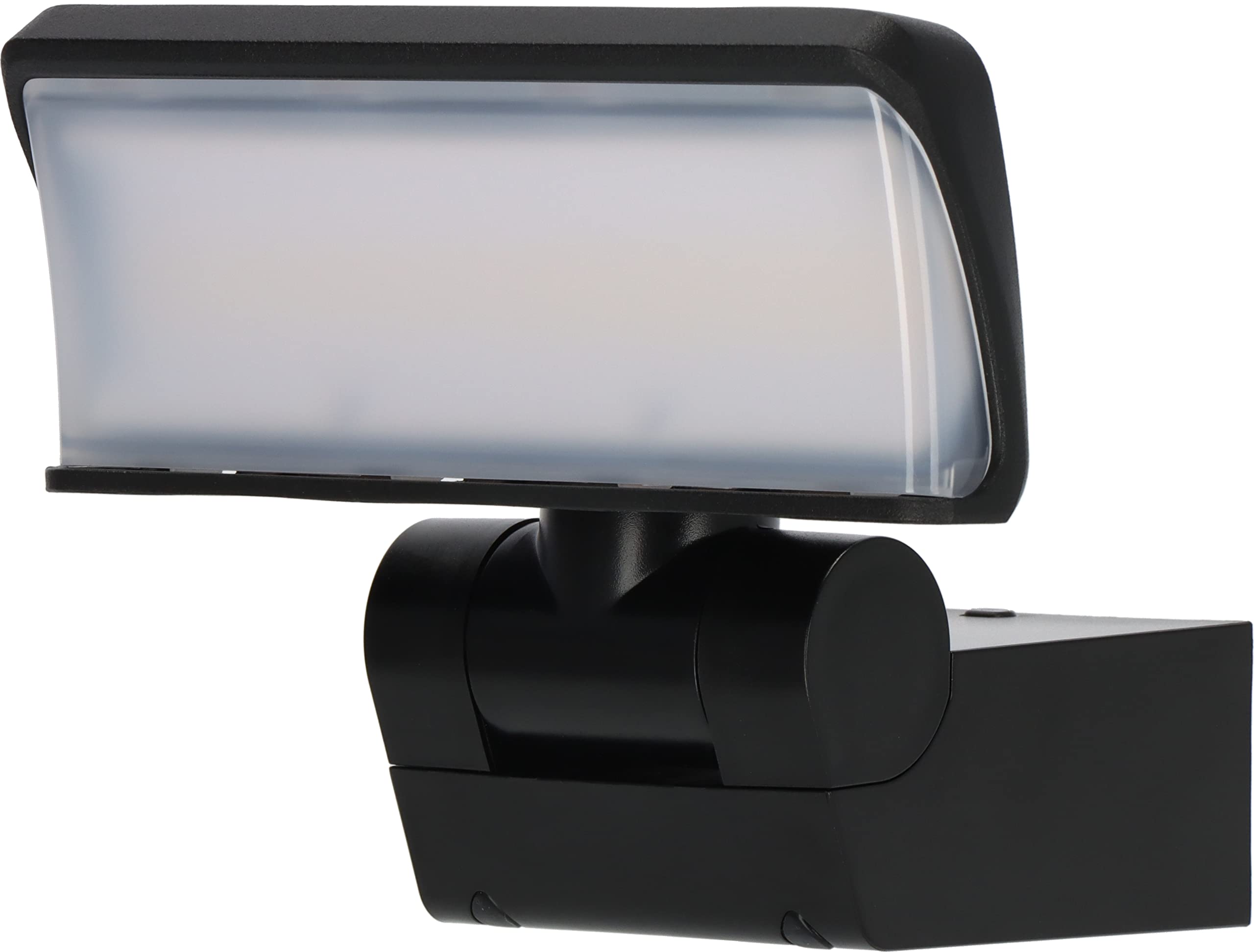 Brennenstuhl LED Security Light WS 2050 S/LED Outdoor Floodlight 20W (1680lm, IP44, 3000K, Warm White Light Colour, Spotlight Head can be swivelled Horizontally and Vertically) Black — image 1