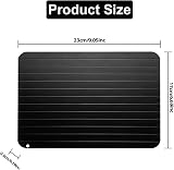 True Face Defrosting Tray 29.5cm x 20.5cm Quick Thaw Aluminium Black view 8