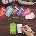 WALNEW Luggage Tag- Initial Bag Tag with Stainless Steel Loop Suitcase Label 2 Pieces Set (Green, 2 Piece)