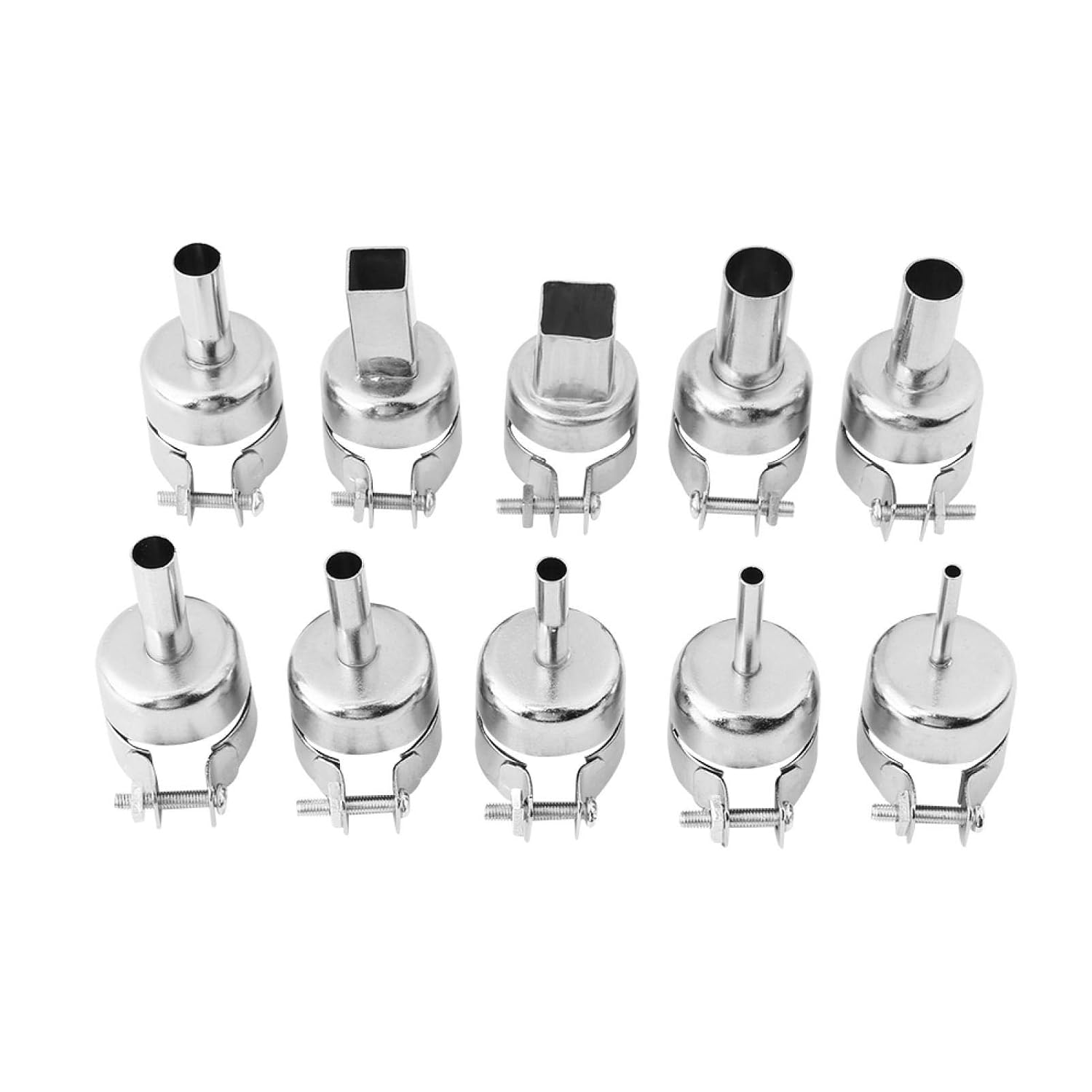 10pcs/Set Heat Gun Nozzles Kits Hot Air Soldering Welding Nozzles For Soldering Station Repair Tools - Image 4