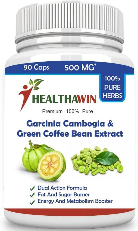 Healthawin Ultimate Weight Loss Combo Of Pure Green Coffee Bean & Garcinia Cambogia Extract - 90 Capsules