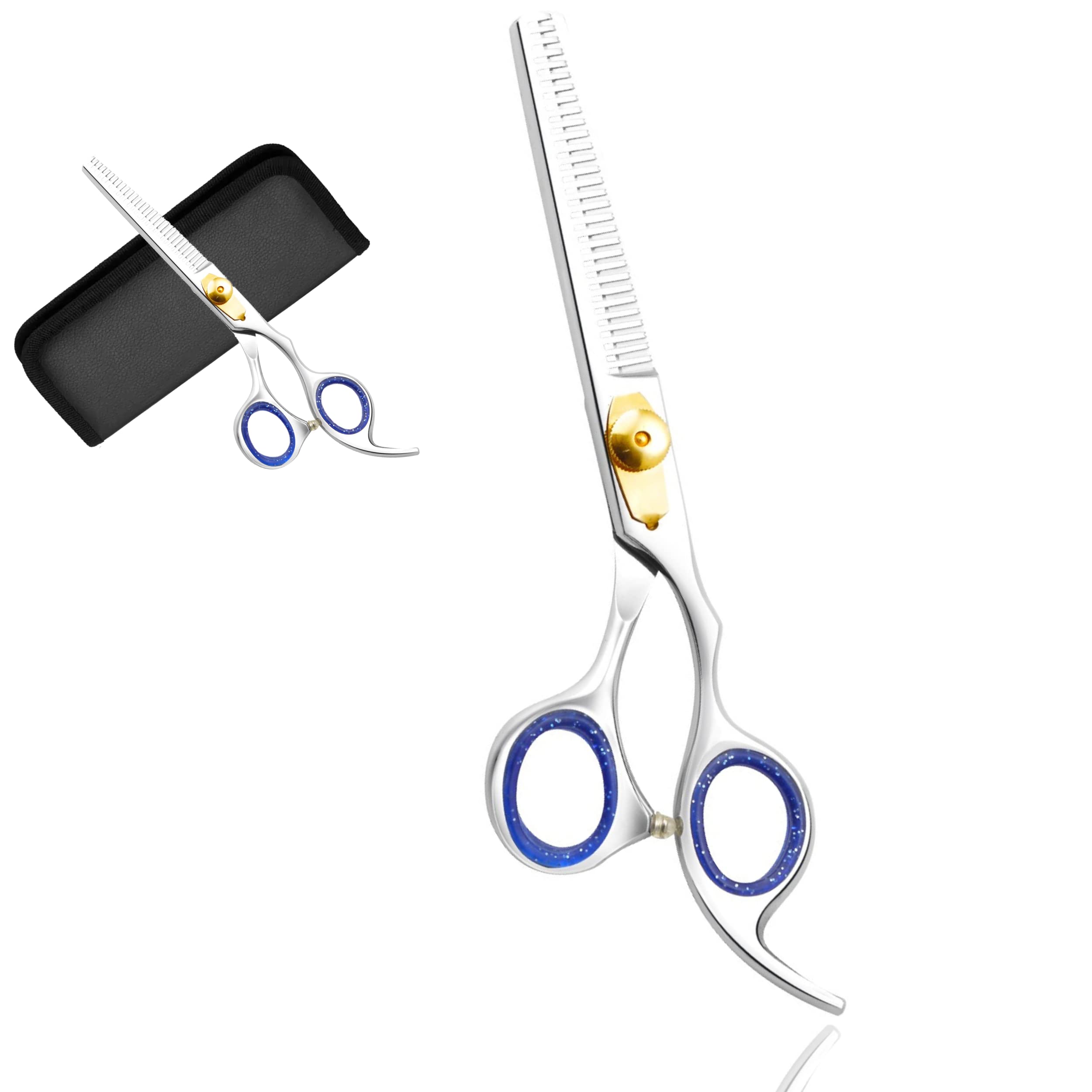 Wishbeauty Hairdressing Scissors- 6.5" Barber Salon Hair Scissors Professional- Sharp Stainless Steel Hair Cutting Scissor for Hairdressers & Men Beard Trimming Shears