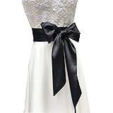 Eyrie Special Occasion Dress sash Bridal Belts Wedding sash 4'' Wide Double Side