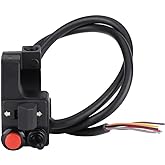 Keenso Universal 7/8" Aluminum Motorcycle ATV Handlebar Mount Horn Button Turn Single Push Button Switch for GS