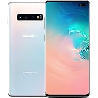 Samsung Galaxy S10+, 128GB, Prism White - Fully Unlocked (Renewed)