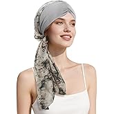 DOCILA Chemo Headwear Turban for Women, Patients Head Hair Scarf Skull Cap, Cancer Hair Loss Head Wrap Covering Beanie Hat