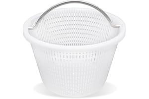 Verplexter Handle Basket Replacement Bermuda Gunite Pentair 516112,Compatible with Waterway Skimmer Basket 542-3240/542-3240B for Renegade Skimmers Pool Basket, Stainless Steel Handle