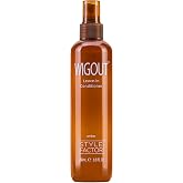 Style Factor WIGOUT Leave-In Conditioner Spray &ndash; Lightweight Hydrating &amp; Conditioning Mist Controls Frizz, Adds Shine &amp; Softness For Dry Damaged Hair No-Rinse Formula for All Hair Types - Amber, 8.8oz
