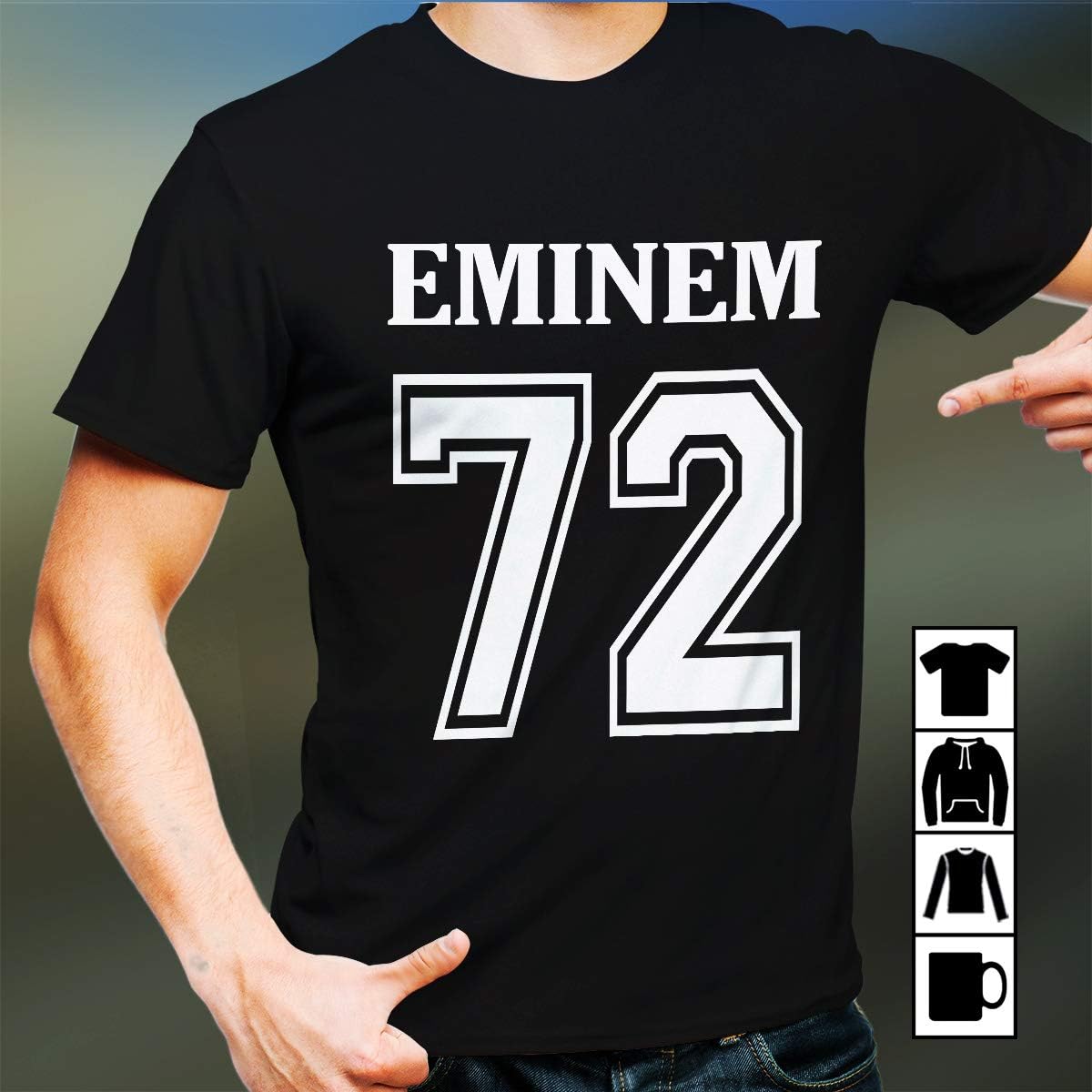 Eminem 72 T Shirt Long Sleeve Sweatshirt Hoodie Youth