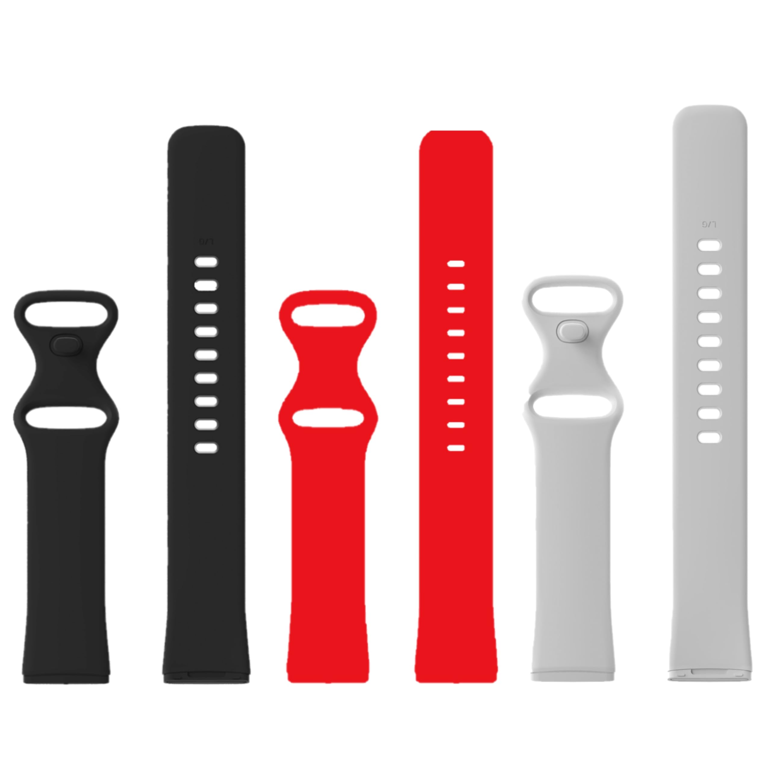 Panda Bobo Strap Replacement Watch Bands Compatible with Fitbit Versa 4/Versa 3 & Sense/Sense 2 – Unisex, Soft Waterproof Material, Secure Clasp, Quick Release (Small, Pack B – 3 Straps)