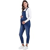Savi Parker Maternity Denim Overalls – Soft Bib Jumpsuit with Straight Legs for Spring and Summer