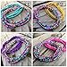 Waist Beads Set, Multi-color Belly bead, 2 pcs Waist Beads, Beaded Body Chain, African Waist bead, Belly Chain, Waist chain, Stretchy Elastic String, Wear as Necklace Bracelet or Anklet