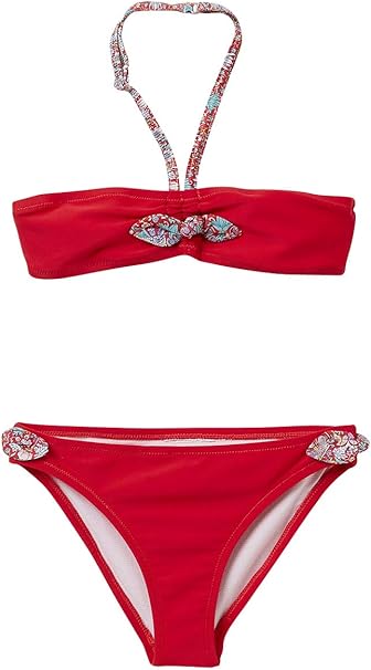 Cyrillus Maillot 2 Pieces Noeud En Tissu Liberty Fille 16a Rouge Liberty Strawberry Thief Amazon Fr Vetements Et Accessoires