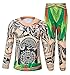 AmzBarley Boys Maui Costumes Ocean Adventure Clothes for Birthday Party Supplies Kids Long Sleeve Halloween Cosplay Outfits Set Carnival Role Play Holiday Cosplay Clothes Size 8-9 Years