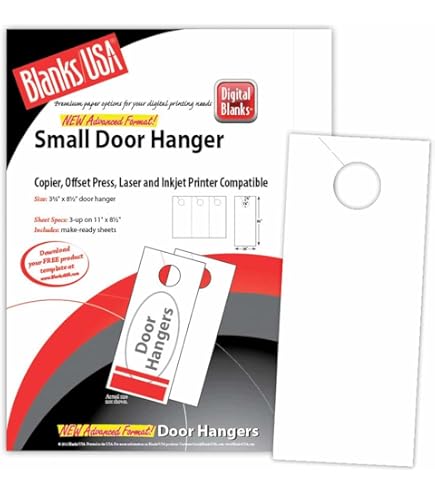 Amazon.com: Hang 6! Door Hangers 6 Per Page - Perfed Circle - Baby  