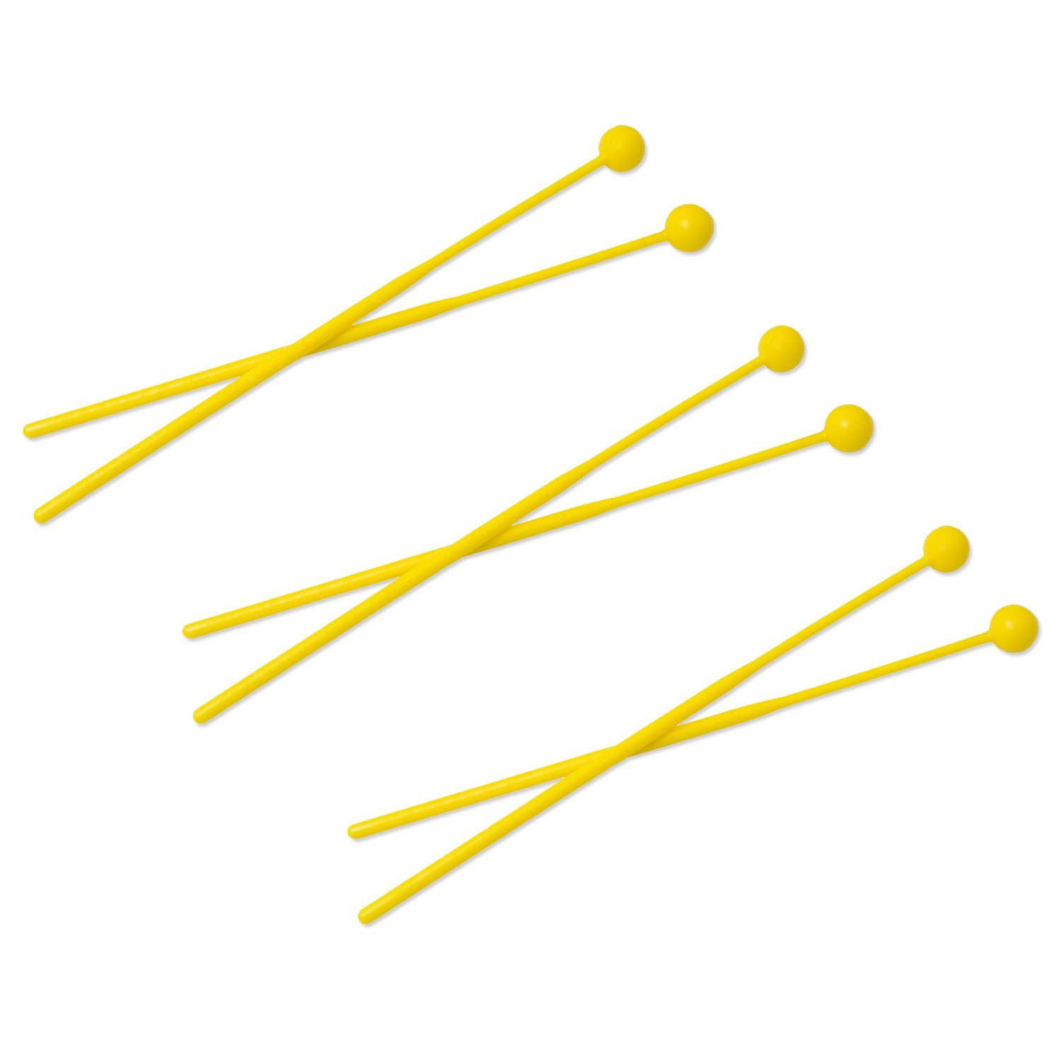 TIGER BTR7-3 Plastic Head Mallets for Glockenspiel, Xylophone and Metallophone - Beaters - 3 Pairs