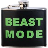 Beast Mode 5 oz. Stainless Steel Flask
