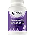 AOR Curcumin-95, 90 Capsules 30-Day Supply - High Potency Turmeric Curcumin 400mg - Non-GMO and Vegan Curcumin Supplement - R