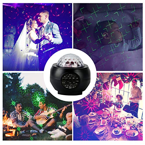 LED26 Colors Star Projector Night Light,Projector with Remote Control & Music Speaker Starry Projector for,Christmas Halloween Gifts,Baby Kids Adults Bedroom/Game Room/Home Theatre (Black)