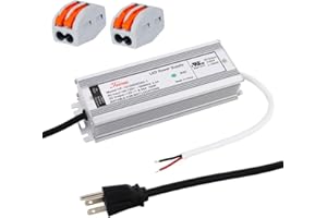 E ENERSYSTEC 12V LED Driver 100 Watt LED Power Supply 12V 100W Transformer 110V AC to 12V DC Converter Switching Power Supply Power Adapter 120V AC to DC 12V IP67 Waterproof