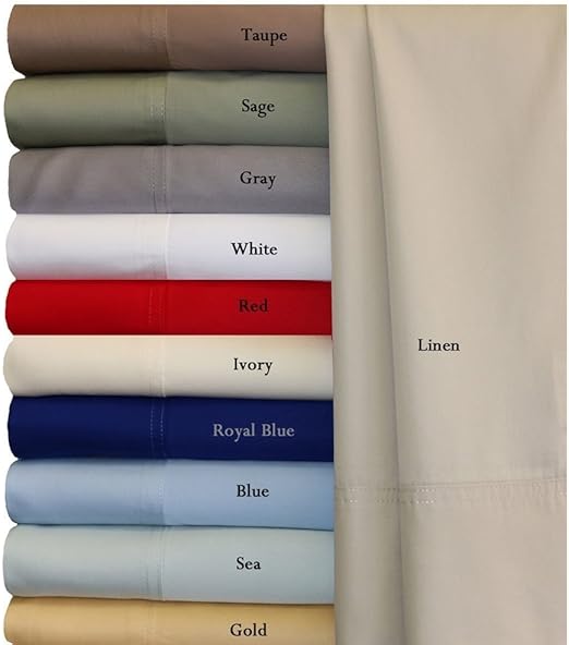 Amazon Com Royal Hotel Queen Blue Silky Soft Bed Sheets 100