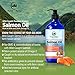 #1 Premium Wild Caught Alaskan Salmon Oil for Dogs & Cats. Omega 3 Fish Oil for Dogs helps Dry Skin, Immunity & Joint. Omega 3 For Dogs rich in EPA+DHA Fatty Acids for Shiny Coat & Itchy Skin Relief