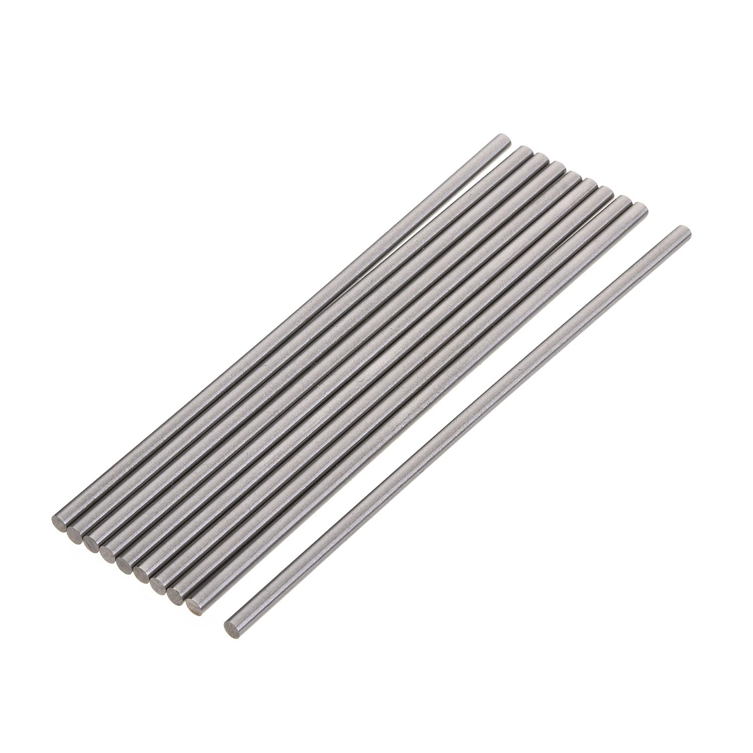 Utoolmart 2.8mm Dia Round Rod Lathe Turning Tool Bar High Speed Steel ound Rod Lathe Bar Stock Assorted for DIY Craft Tool Shaft Pocket Model 10pcs