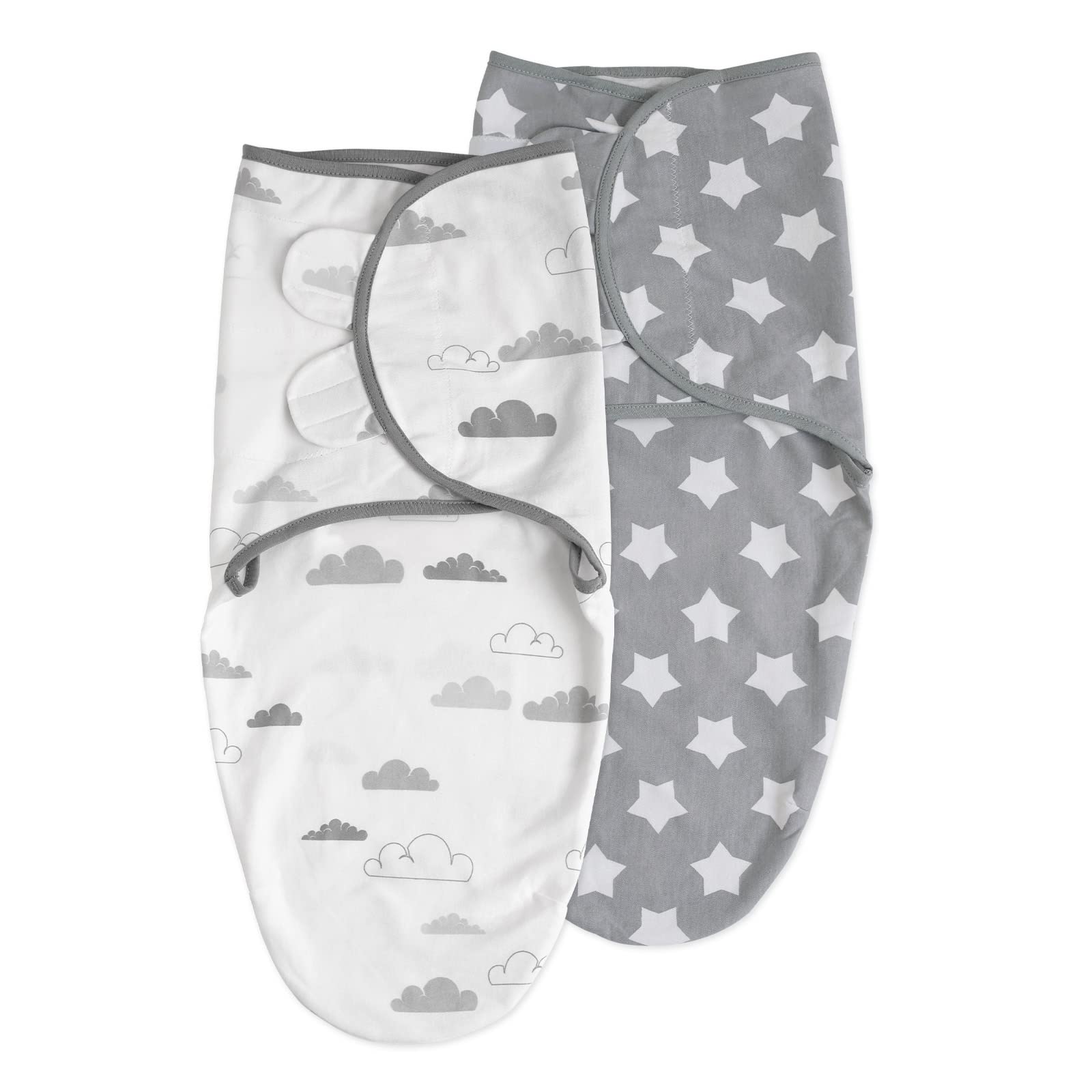Photo 1 of Organic Baby Swaddle Sleep Sacks, 2-Pack Swaddles for Newborns Baby Essentials, Infant 0-3 Months, 100% Cotton Soft & Snug Adjustable Wrap Nursery Swaddling Blankets Improves Sleep