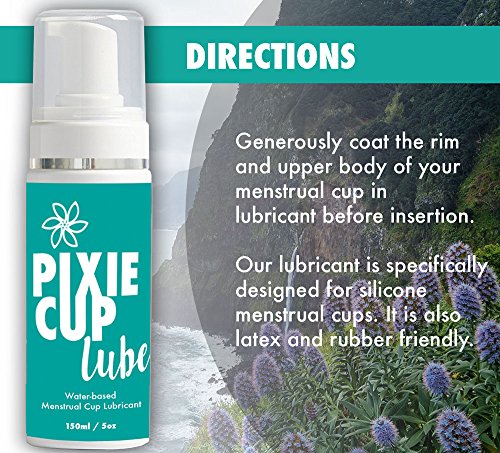 Easiest and Best Way to Insert Your Diva Cup - An Absolute Must For New Menstrual Cup Users - A Water Based and Natural Lubricant (5 Full Ounces)