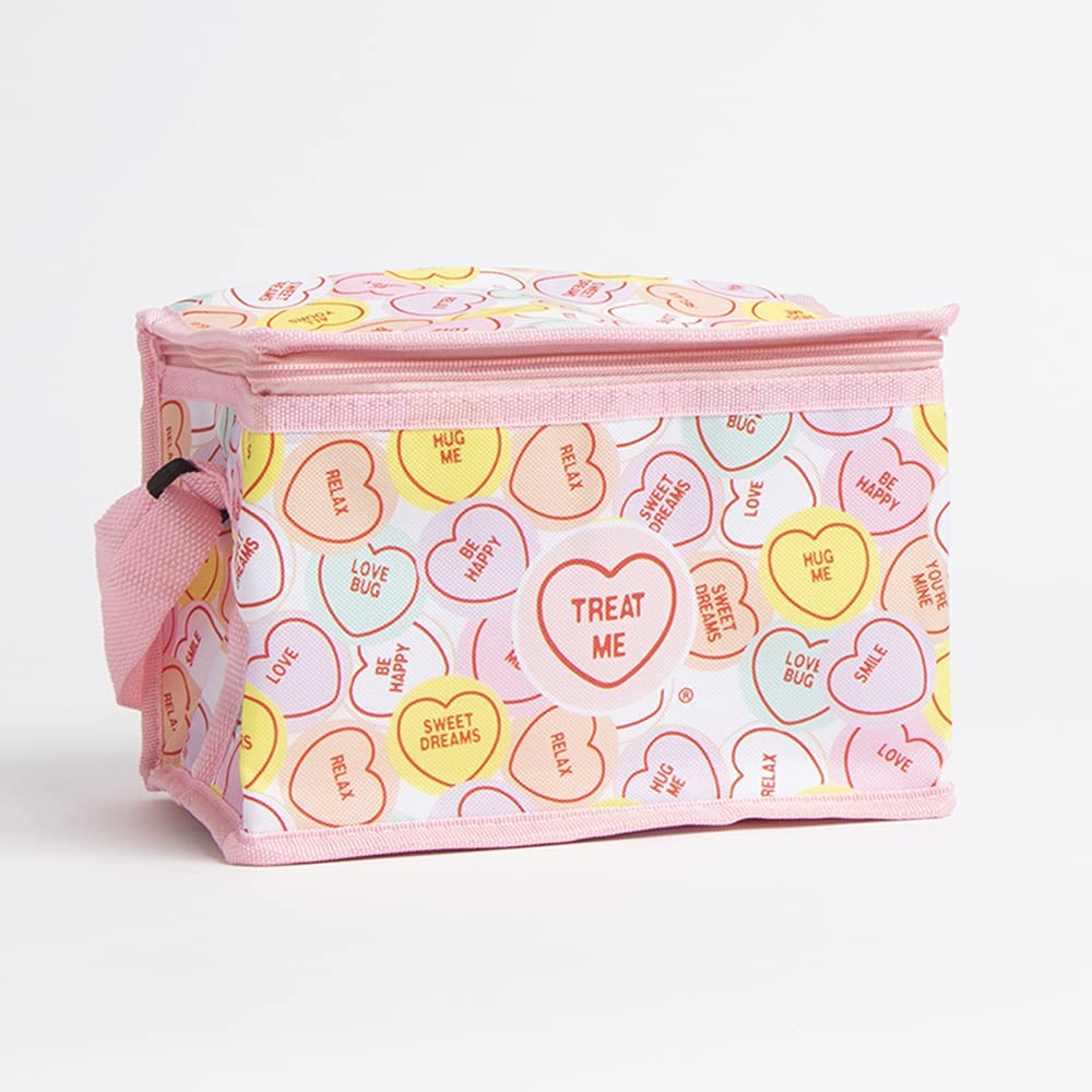 Love Hearts Insulated Picnic Lunch Bag Soft Cooler Bag for Outdoor/Camping/BBQ/Travel - Swizzels