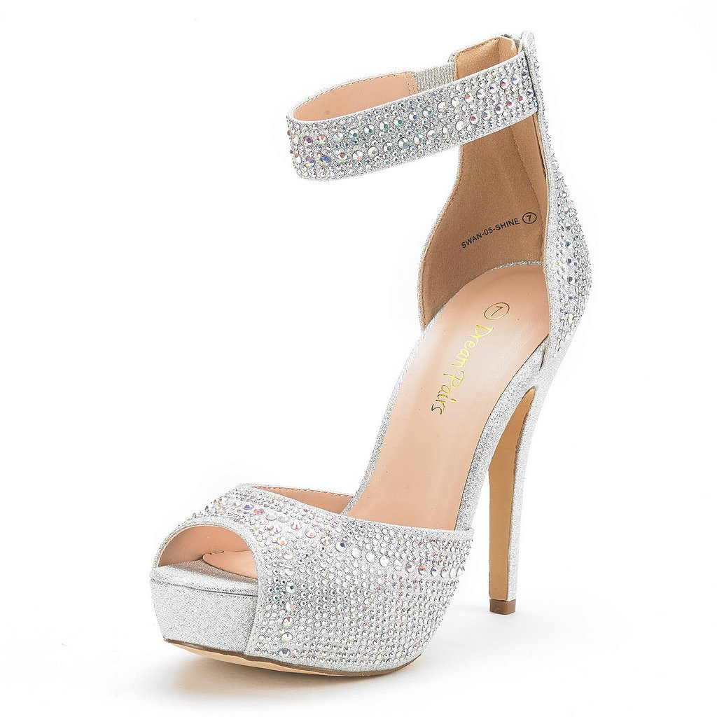 DREAM PAIRS Women's Swan-05 High Heel Plaform Dress Pump Shoes