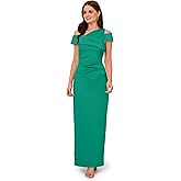 Adrianna Papell Women's Asymmetrical Drape Gown