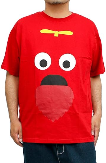 Amazon ガチャピン ムック 半袖 Tシャツ メンズ プリント クルーネック カットソー L ムック Tシャツ カットソー 通販