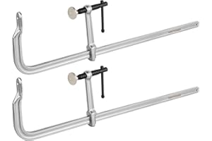 MAXPOWER F Clamp 24 inch, Heavy Duty Clamps for Welding, Max Jaw 24 inch Bar Clamp Woodworking Tools, Throat Depth 120 mm(4-3