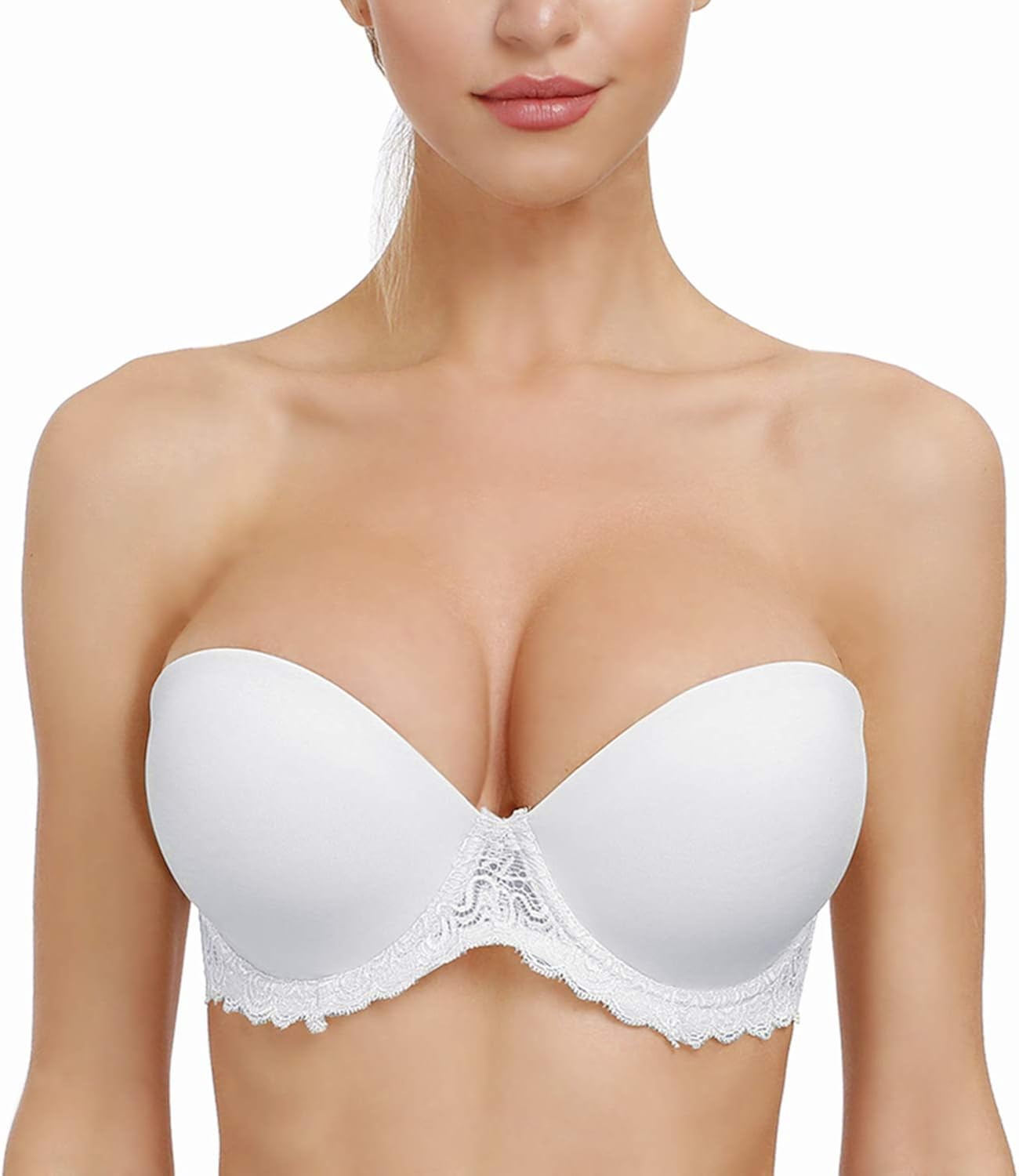 clear strap bra for large bust