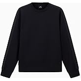 Armani Exchange mens Logo Tape Crewneck Sweatshirt