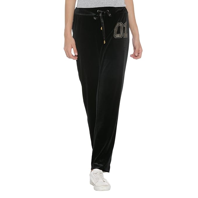 velour track pants womens
