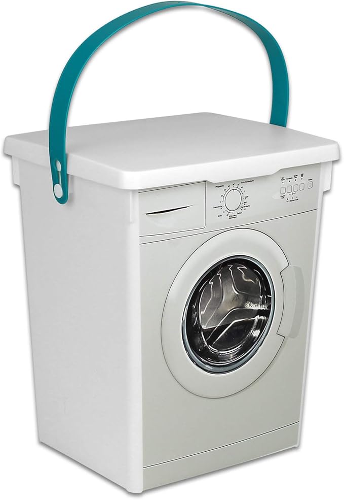 TW24 Waschpulver Box 5L Waschmittelbox Kunststoff Waschmittelbehälter