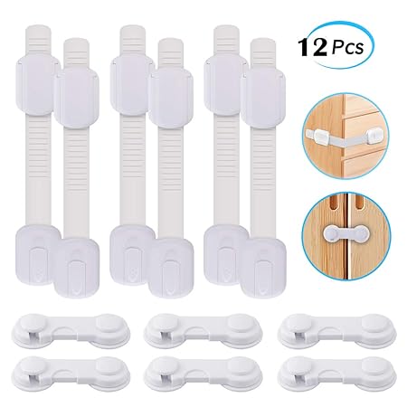 BROTOU - Cerraduras de Seguridad para niños, 12 Unidades, Cierre ...