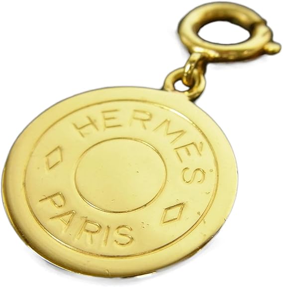 Amazon Co Jp エルメス Hermes セリエ コイン ネックレス ペンダント トップ アクセサリー チャーム ゴールド 3914 中古 服 ファッション小物