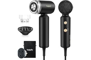 SUPGALIY Dual Voltage Hair Dryer, High-Speed Ionic Blow Dryer for Fast Drying, Travel Compact Hair Blow Dryer with Magnetic C